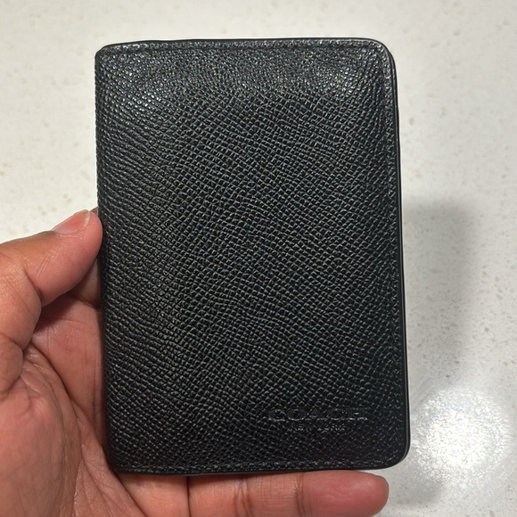 Black Men’s Pebbled Leather Coach Wallet - Picture 12 of 14